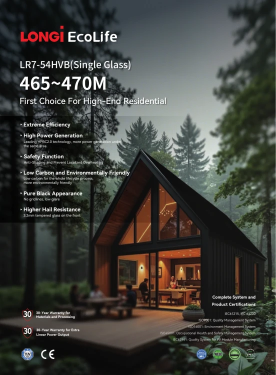 Палета 36 шт. сонячних панелей LONGi 470W Hi-MO X10 EcoLife