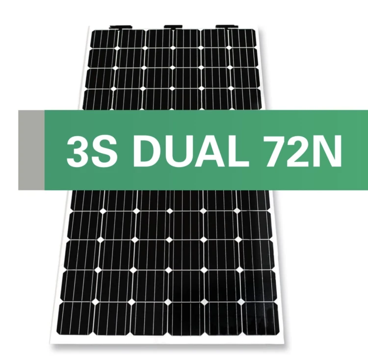 Загальний розпродаж: Фотовольтаїчна панель Enel 370W 3S Dual 72N біфасна безрамкова високоефективна