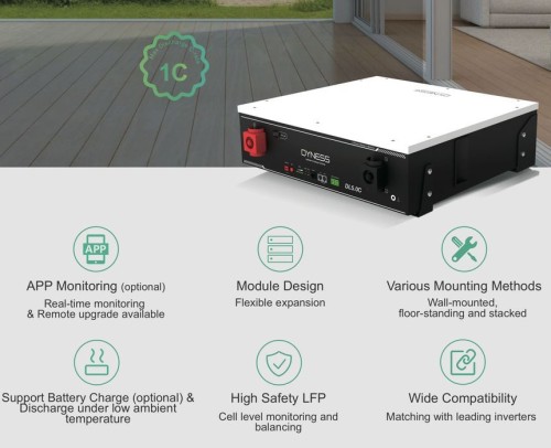 Акумуляторна батарея Dyness DL5.0C 5.12 кВт·год LiFePO4 48В