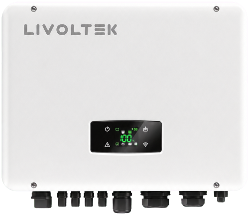 Мережева інверторна установка Livoltek 6kW GT3-6KD1 3-фазна з SPD II та WiFi, 2 MPPT