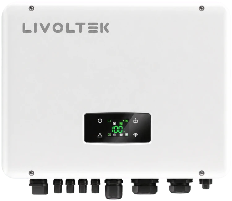Мережева інверторна установка Livoltek 6kW GT3-6KD1 3-фазна з SPD II та WiFi, 2 MPPT