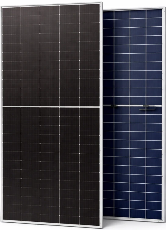 Фотовольтаїчна панель LONGi 615W Half-Cut Bifacial Glass-Glass Mono Silver
