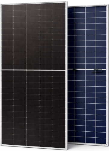 Фотовольтаїчна панель LONGi 615W Half-Cut Bifacial Glass-Glass Mono Silver